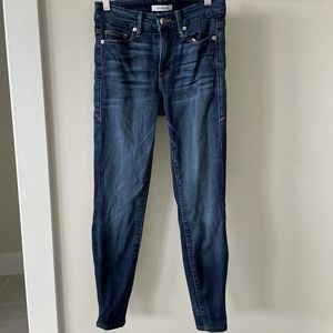 Good American High Waist Skinny Dark Wash Denim Jeans. Great Condition.